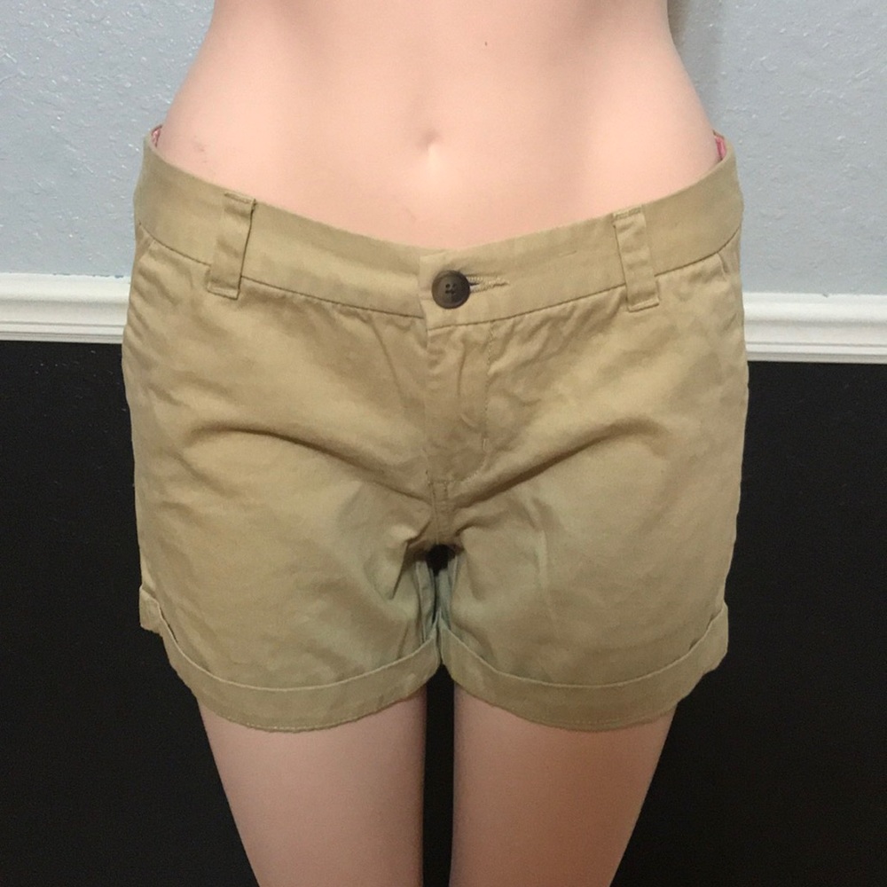 khaki shorts